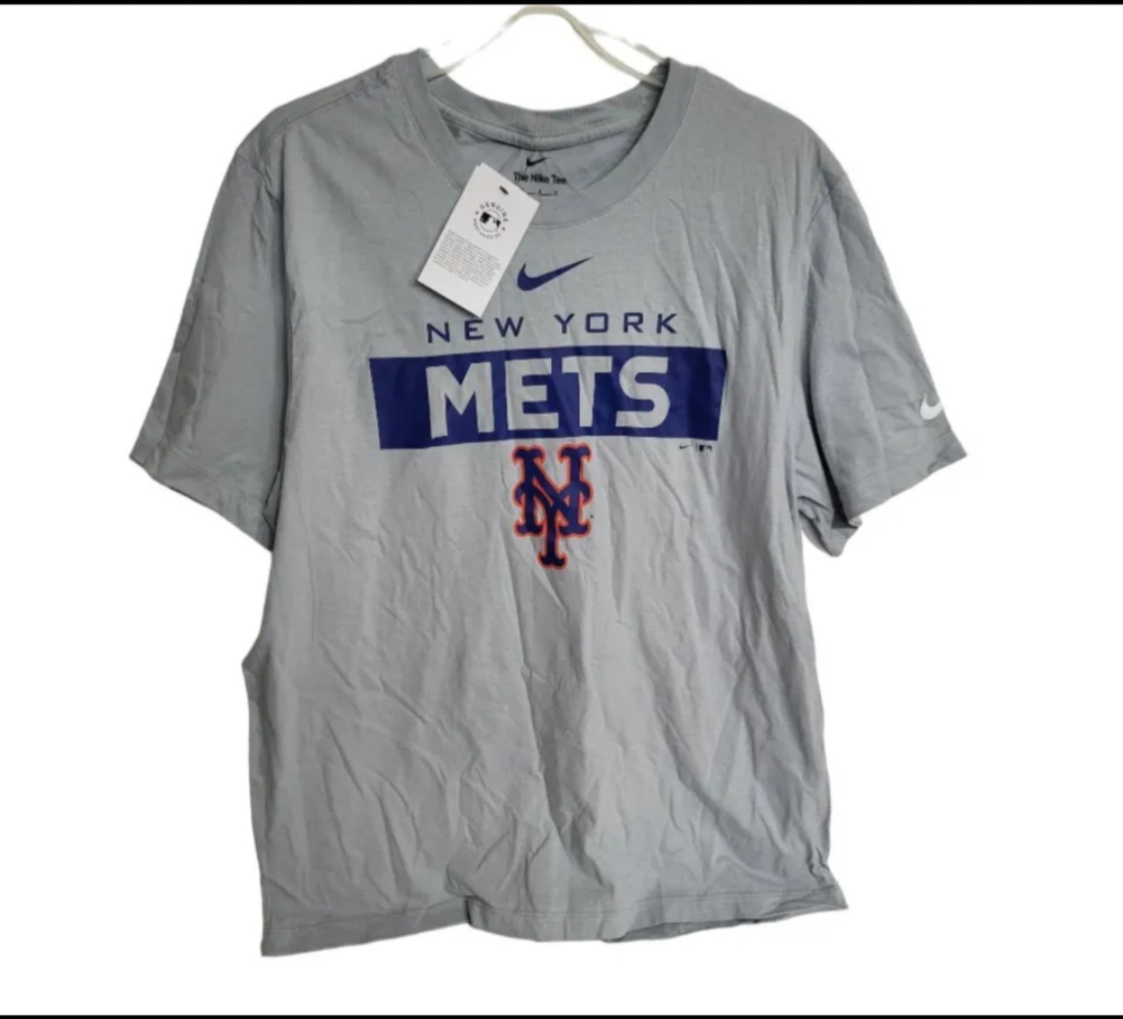 Genuine Men's Gray New York Mets Team The NIKE Tee-shirt Size L NWT