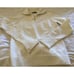 Zara Knit Sweater Size Medium Pullover 1/4 Zip White Ribbed Cuffs Hem NWOT