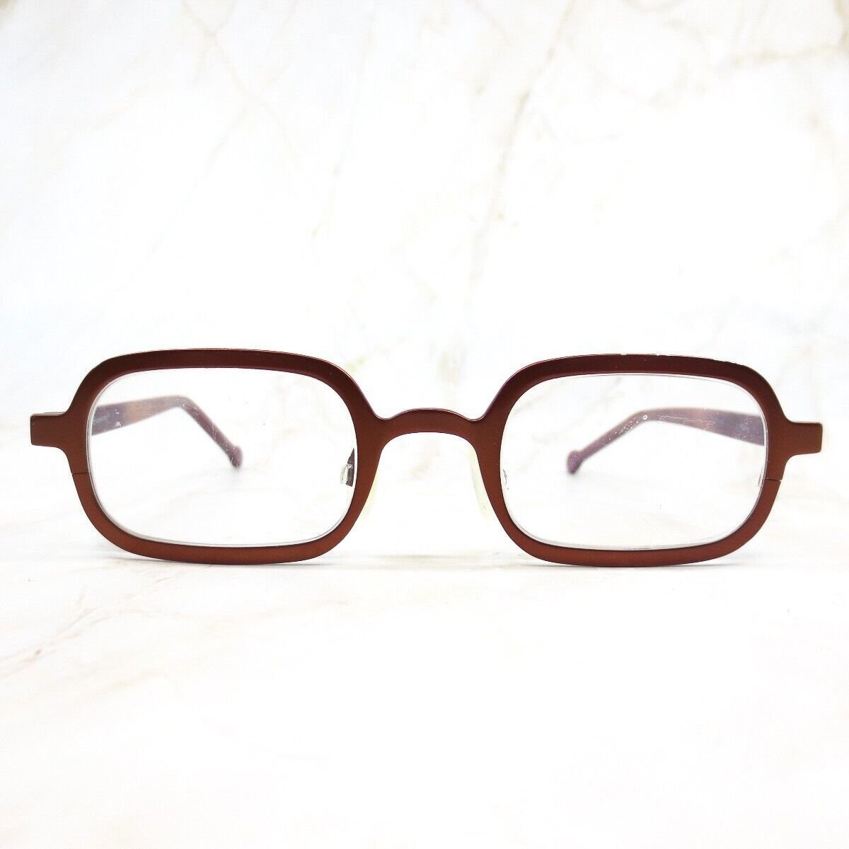 La Eyeworks Eyeglasses Frame Unisex Adults Brown Plastic Full Rim Rectangular