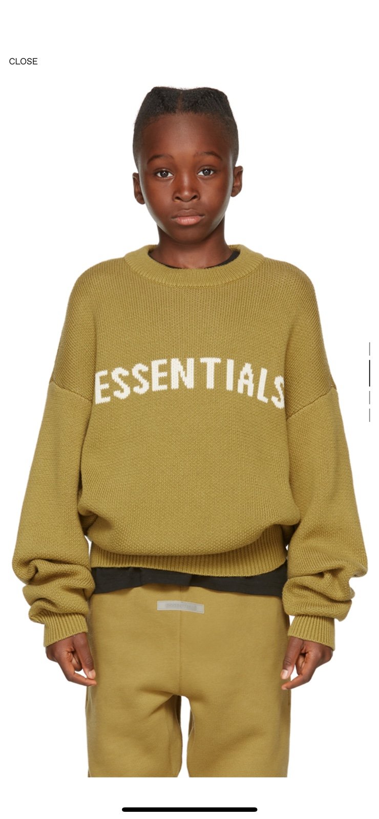 Essentials kids knit sweater