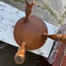 Antique three legged wood stool