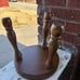 Antique three legged wood stool