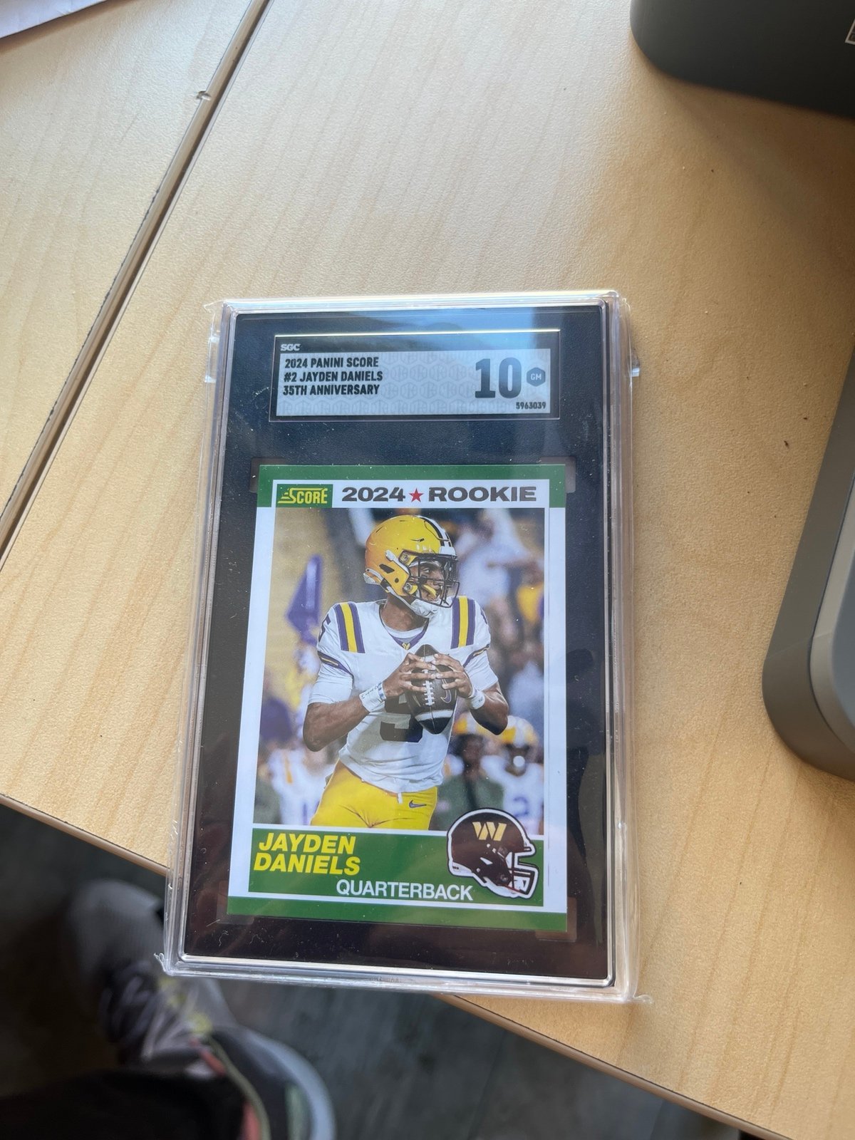 2024 Score 35th Anniversary Rookie Jayden Daniels #2 SGC 10 GEM MT RC
