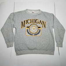 Vintage University Of Michigan Sweatshirt Size XL* FITS LARGE Signal USA