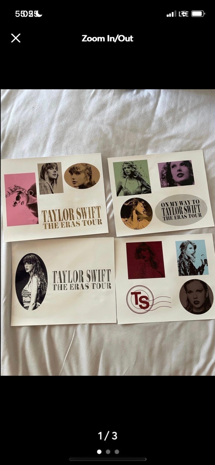 Taylor Swift Eras Tour Stickers Official Merchandise Luggage Sticker Set