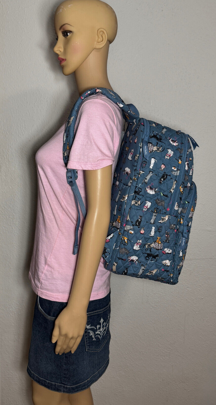 Vera Bradley Large Essential Backpack in Cat's Meow NWT