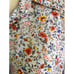 Koch Oversized Boho Sheer Floral Print Button Down Shirt Size Medium