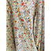 Koch Oversized Boho Sheer Floral Print Button Down Shirt Size Medium