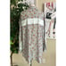 Koch Oversized Boho Sheer Floral Print Button Down Shirt Size Medium
