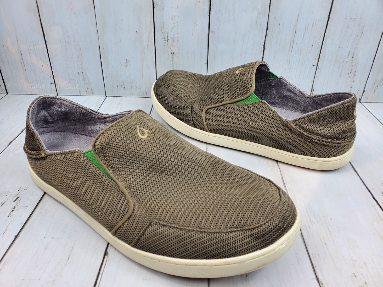 Olukai Nohea Mesh Mens Slip On Sneaker Size 11 M EUR 44 Nice 10188-13AP  IN GOOD