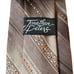 Vintage Jonathan Peters Tie | 80s 90s Brown Striped Slim 3”, Business Formal