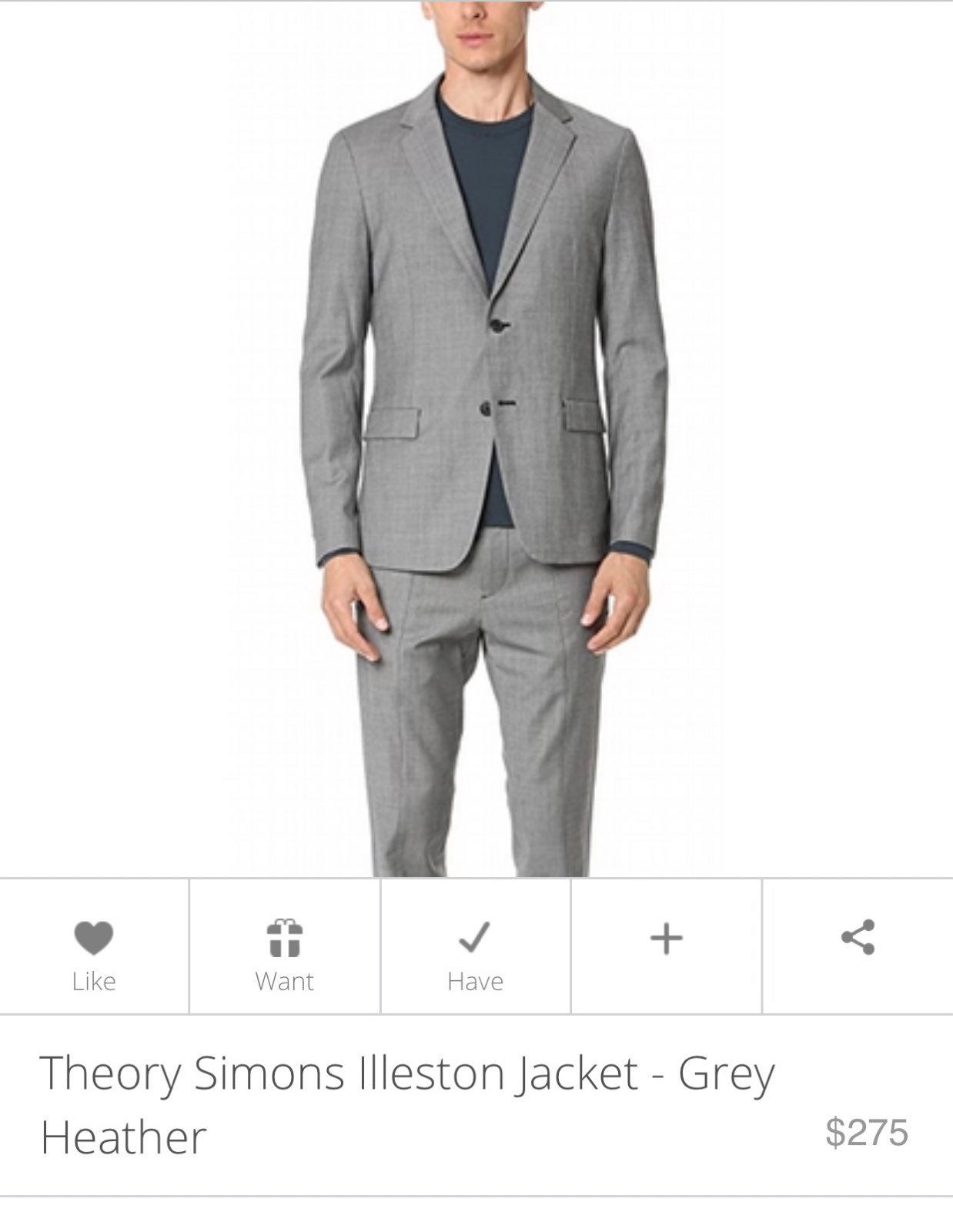 mens THEORY simons sl illeston blazer ja