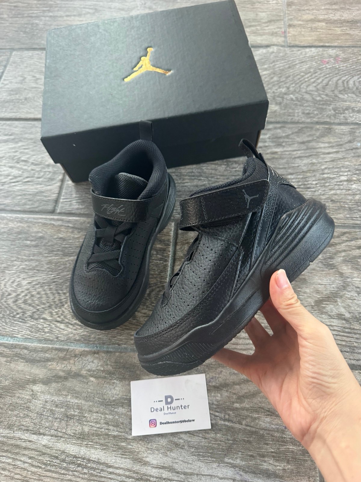 Brand New Air Jordan Max Aura 5 Preschool Sneakers “Black”(PS 13c)