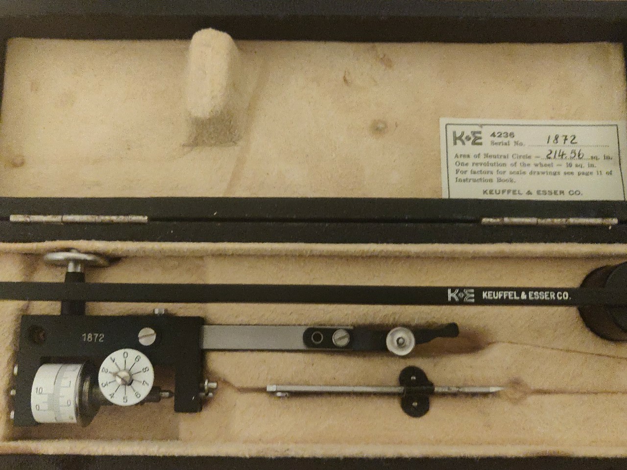 Vintage Keuffal & Esser Compensating Polar Planimeter