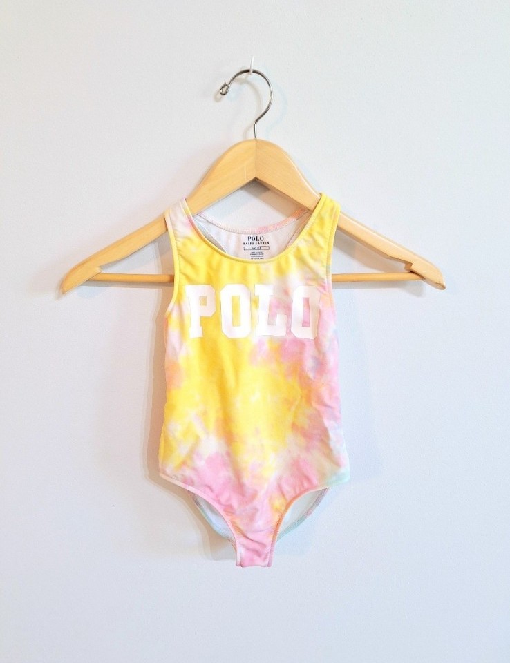 POLO Ralph Lauren Girls Tie Dye One Piece Swimsuit - girls 4