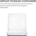 4 Piece Plastic Airtight Food Storage Containers With 24 Labels - NEW