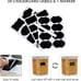 4 Piece Plastic Airtight Food Storage Containers With 24 Labels - NEW