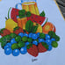 Vintage 70's Fruit Design Apron