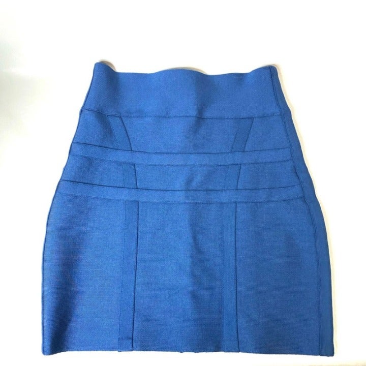 Herve Leger Bandage Mini HighWaist Skirt