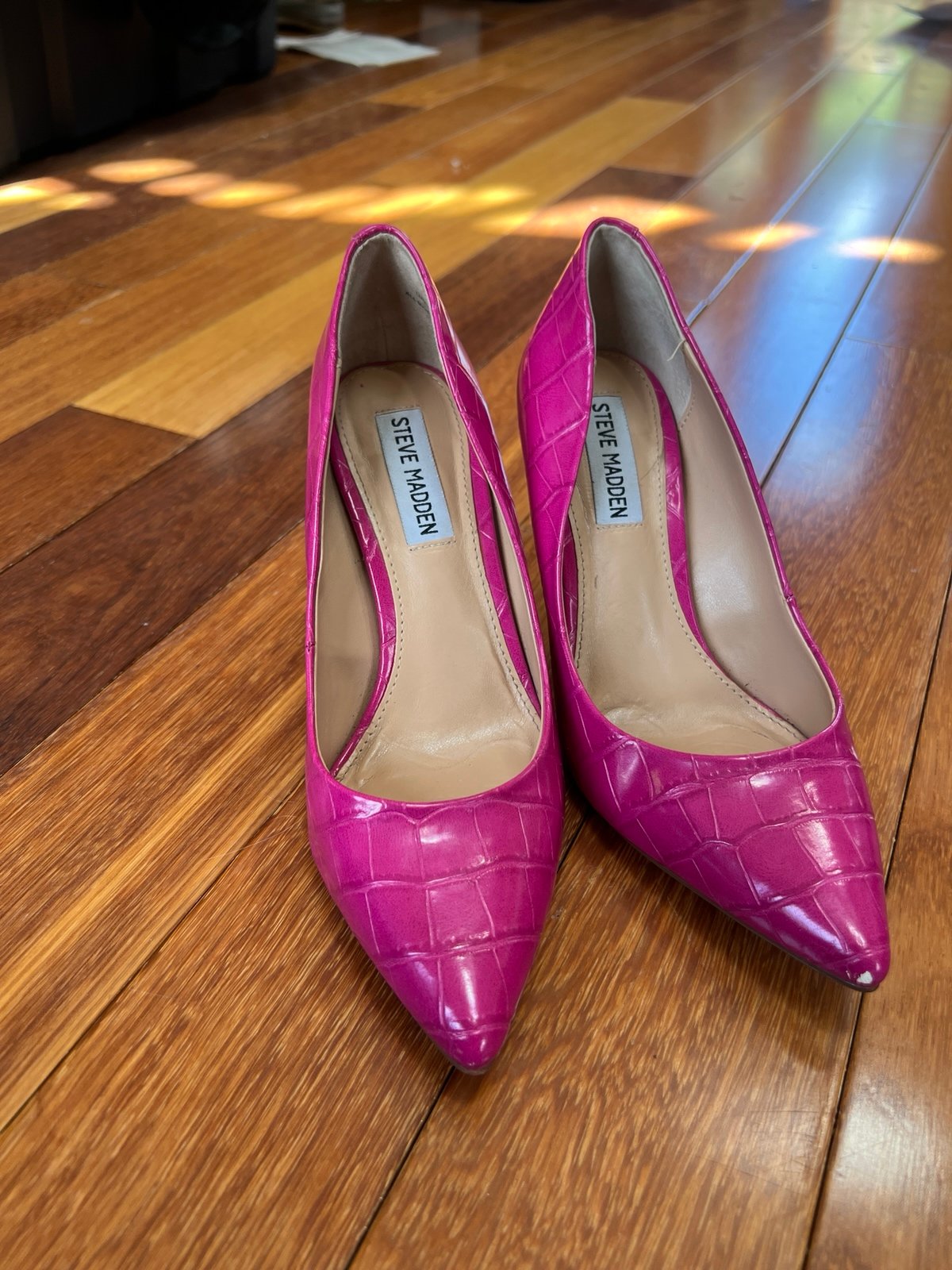 Crock Print hot Pink magenta Steve Madden