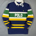 Polo Ralph Lauren Striped Logo Rugby Shirt XL Extra Large RL