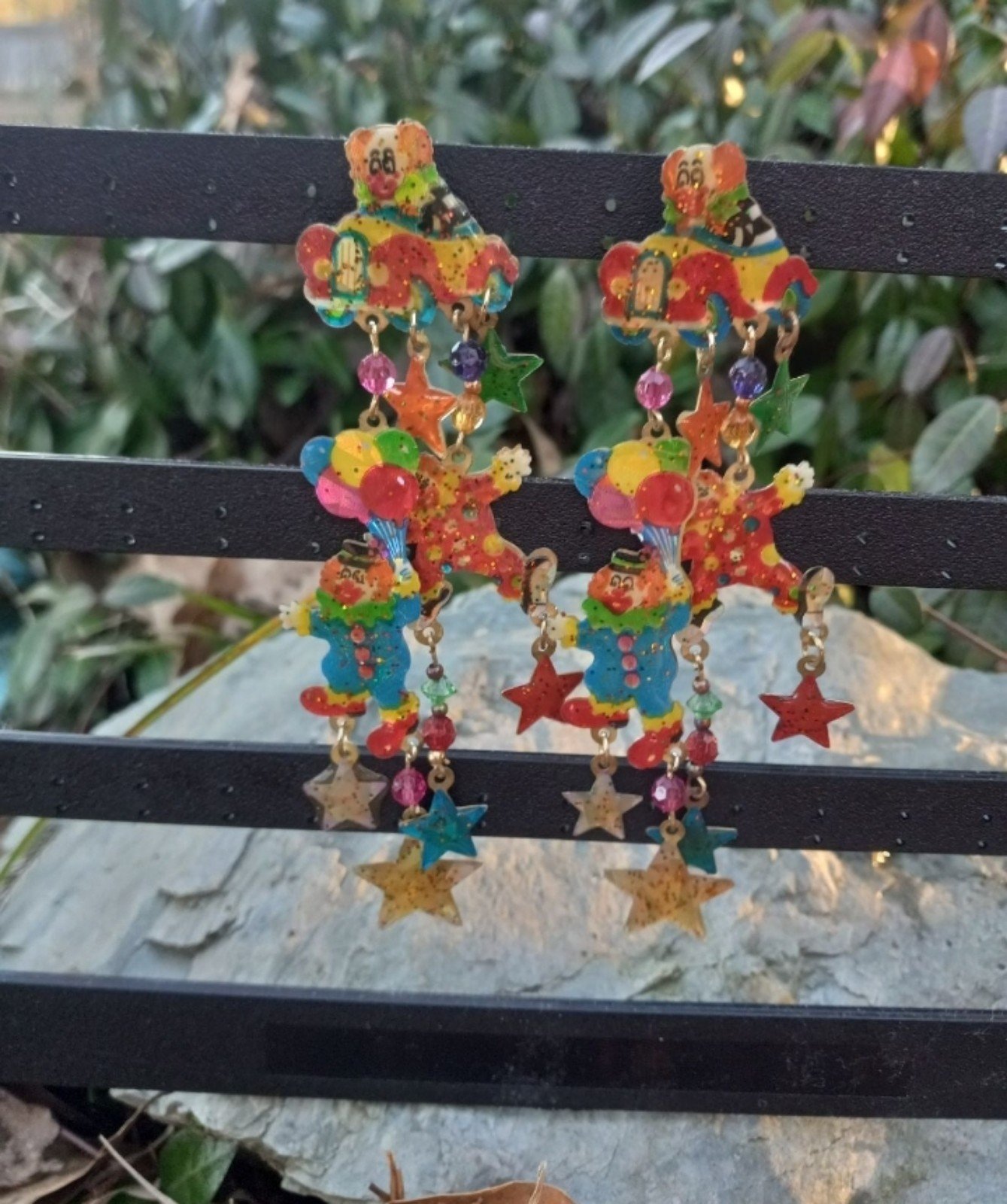 RARE KCFA Clown Drop Earrings