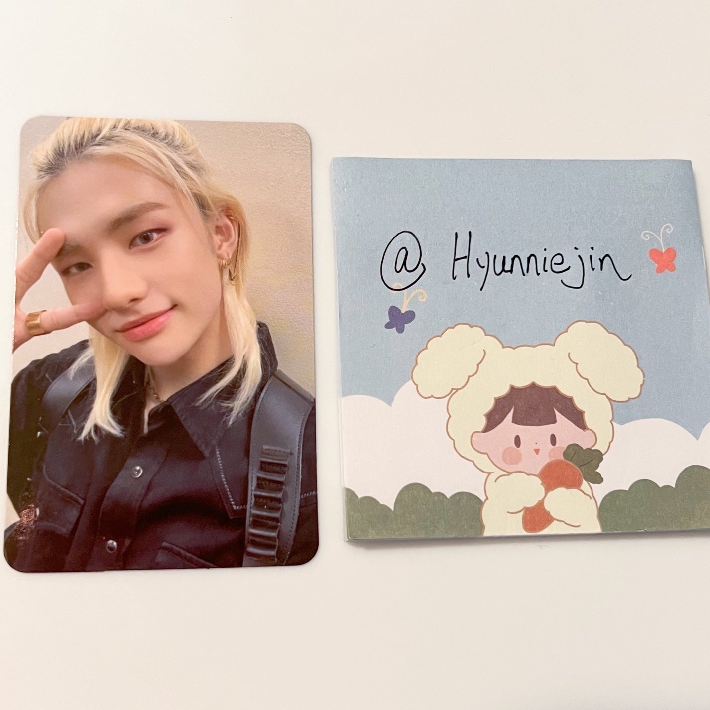 Stray Kids Hyunjin IN LIFE Withfans DOUBLE SIDED photocard