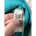 Free People Womens XS Turquoise Blue Ribbed Tutleneck Pullover Sweater