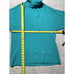 Free People Womens XS Turquoise Blue Ribbed Tutleneck Pullover Sweater