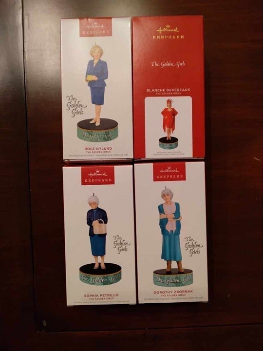 Hallmark Golden Girls Ornaments Full Set of ALL FOUR Brand New
