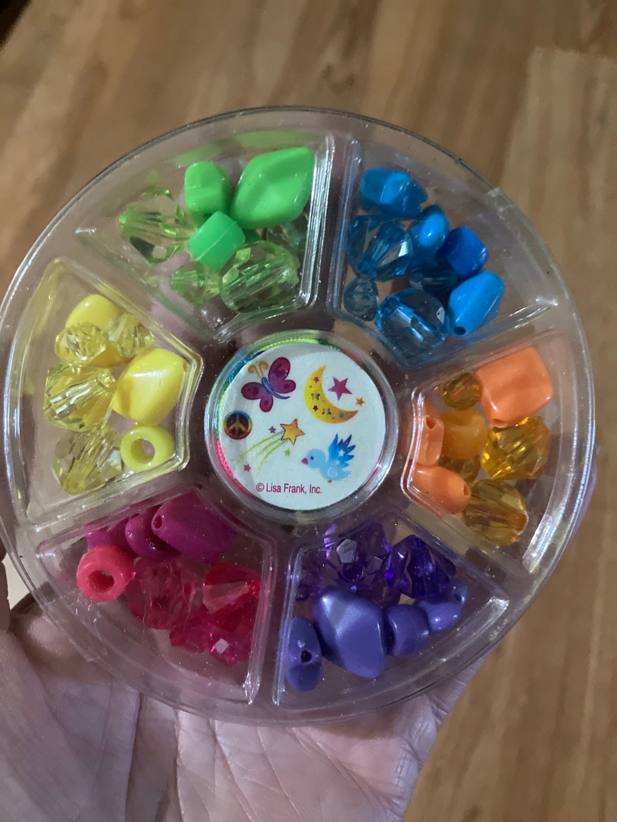 Htf Lisa Frank Bead Set with mini tattoos