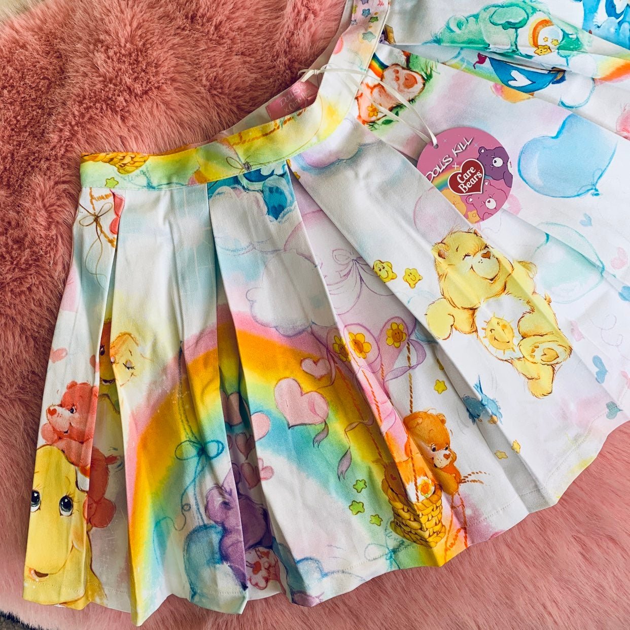 New Care Bears x Dolls Kill Pleated Mini Skirt
