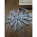 New Southern Living Home Bead Snowflake Magic Ornament Embellish Iridescent Whit