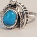 Estate vintage Sterling 925 Turquoise Ring childs size 4