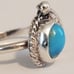 Estate vintage Sterling 925 Turquoise Ring childs size 4