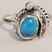 Estate vintage Sterling 925 Turquoise Ring childs size 4
