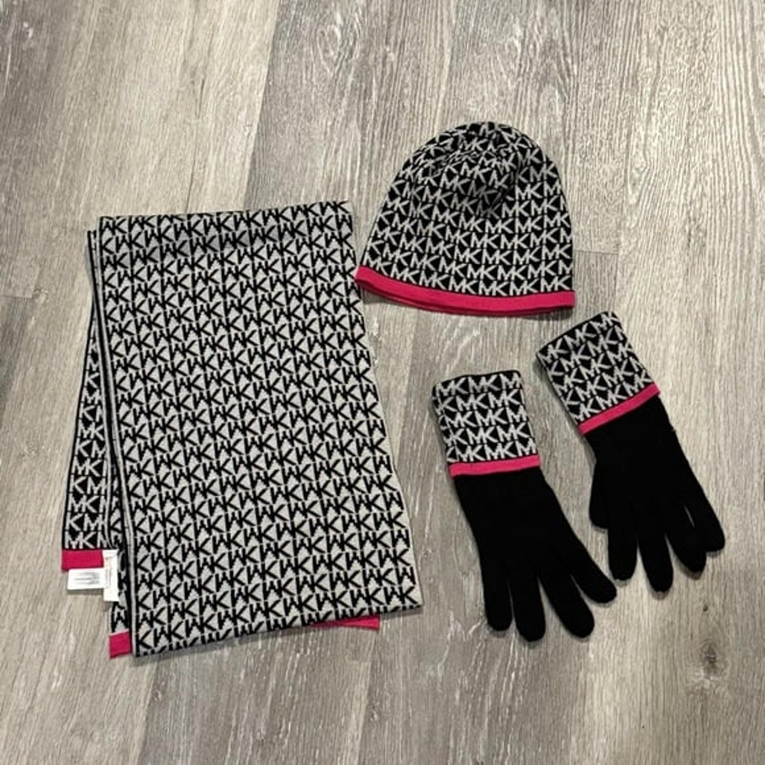 Michael Kors Black and Pink Accessories