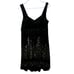 Free people Black Velvet Dress Sleeveless Size S/P