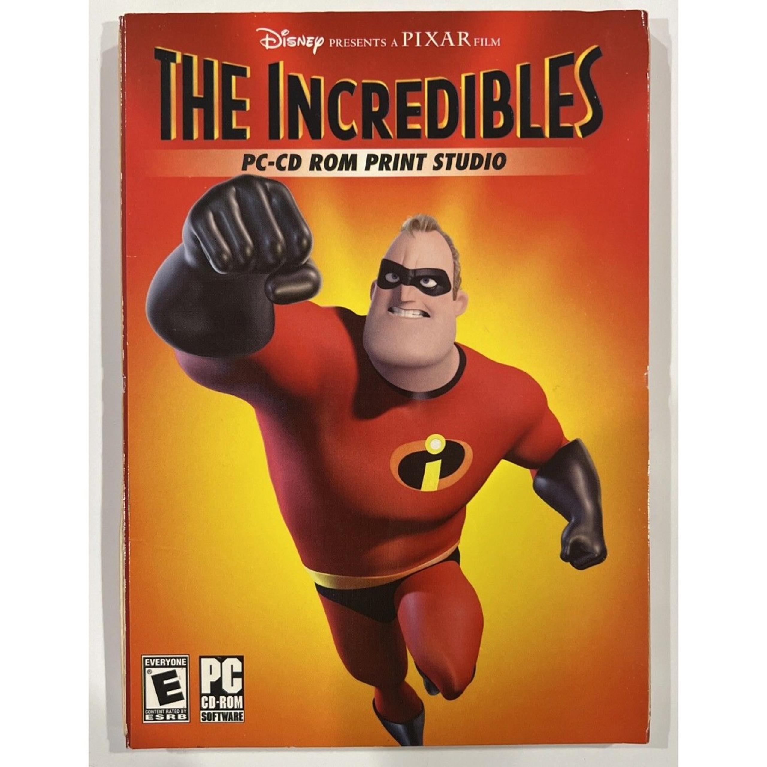 The Incredibles PC-CD ROM Print Studio Pixar (Win 98/Me/XP) Computer Game - Disney