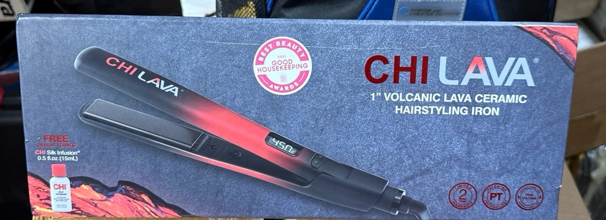 chilava 1” volcanic lava ceramic hairdressing iron