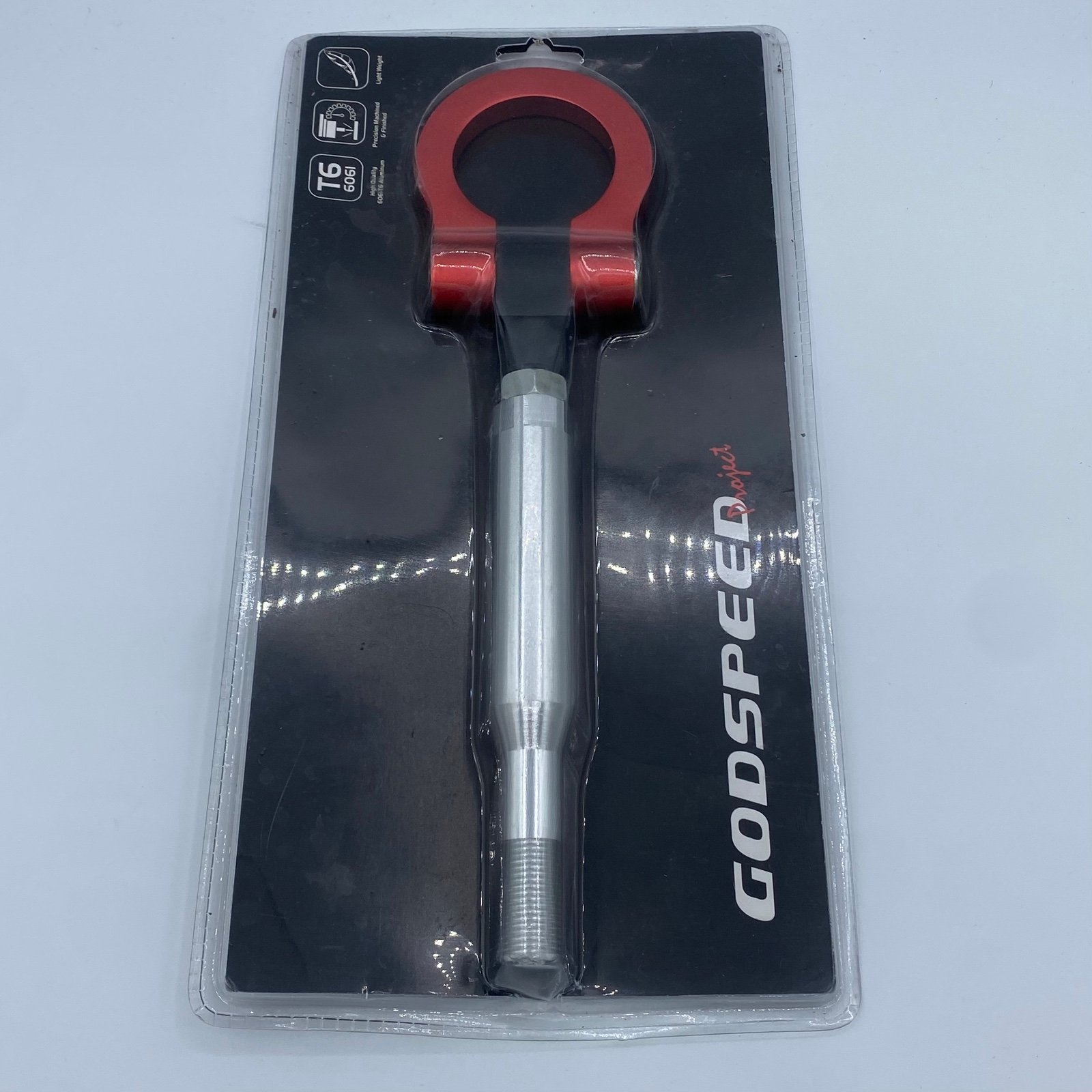 Godspeed Project GSP-BRZ-TH-RD Red Tow Hook Adapter for Subaru BRZ - NEW