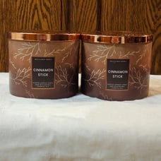 Bath & Body Works Cinnamon Stick 3-wick Candle x 2