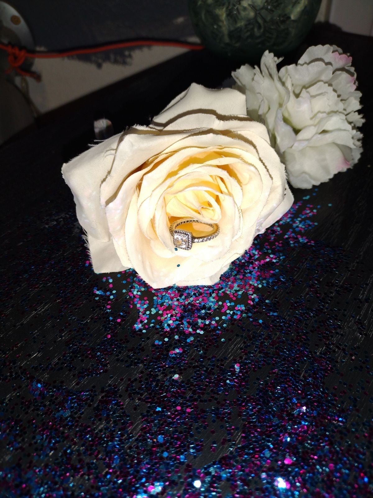 925 Sterling Silver diamond ring