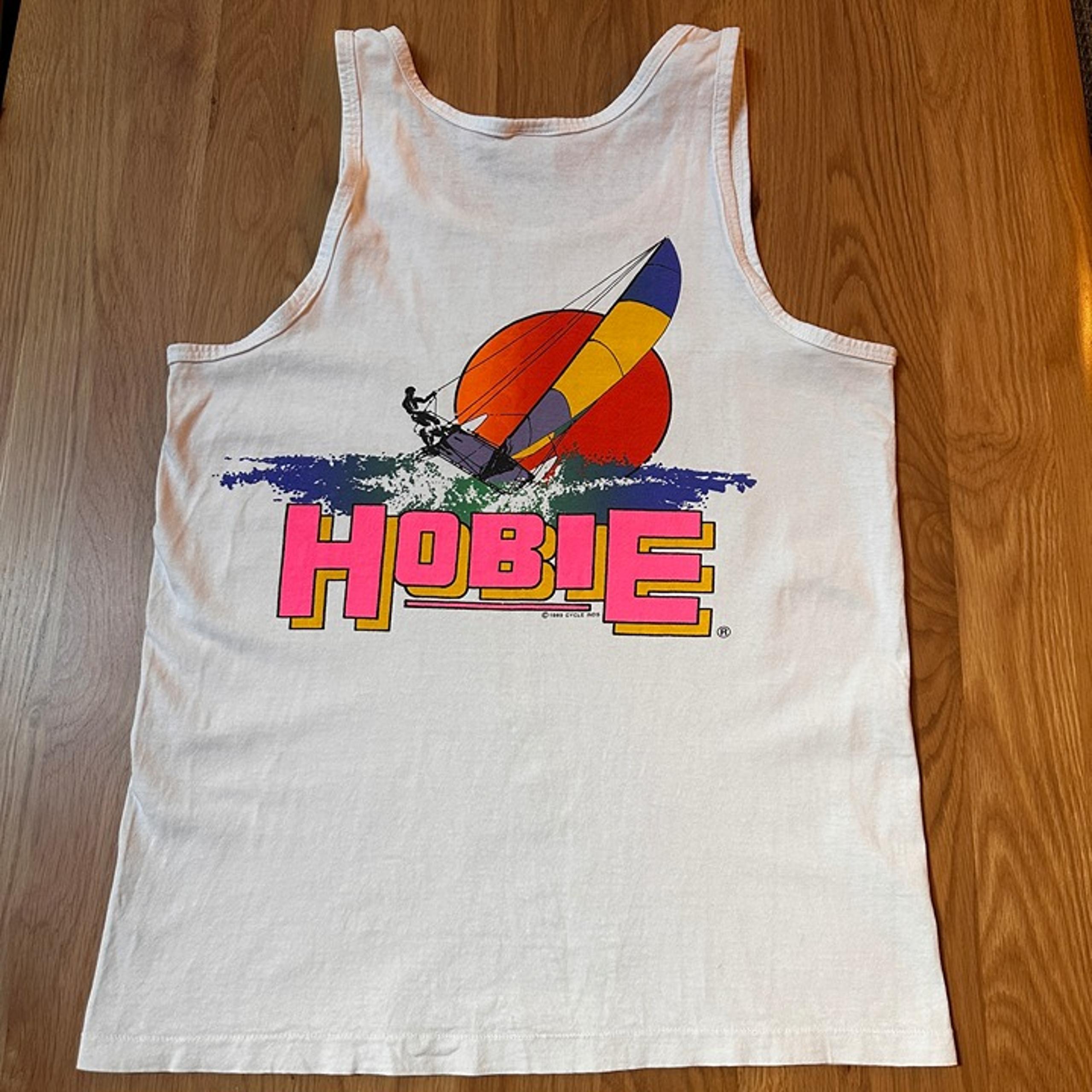 Vintage Hobie 80s 90s Mens Medium Surf Surfing Sail Single Stitch Tank Top Shirt