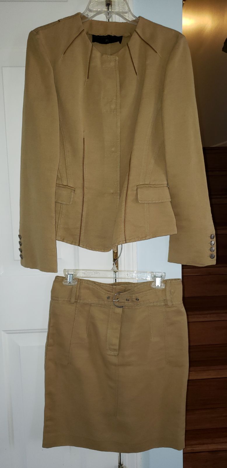 Burberry Linen Skirt Suite Size 4/6