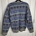 Brooks Brothers vintage wool fair isle nordic sweater size large