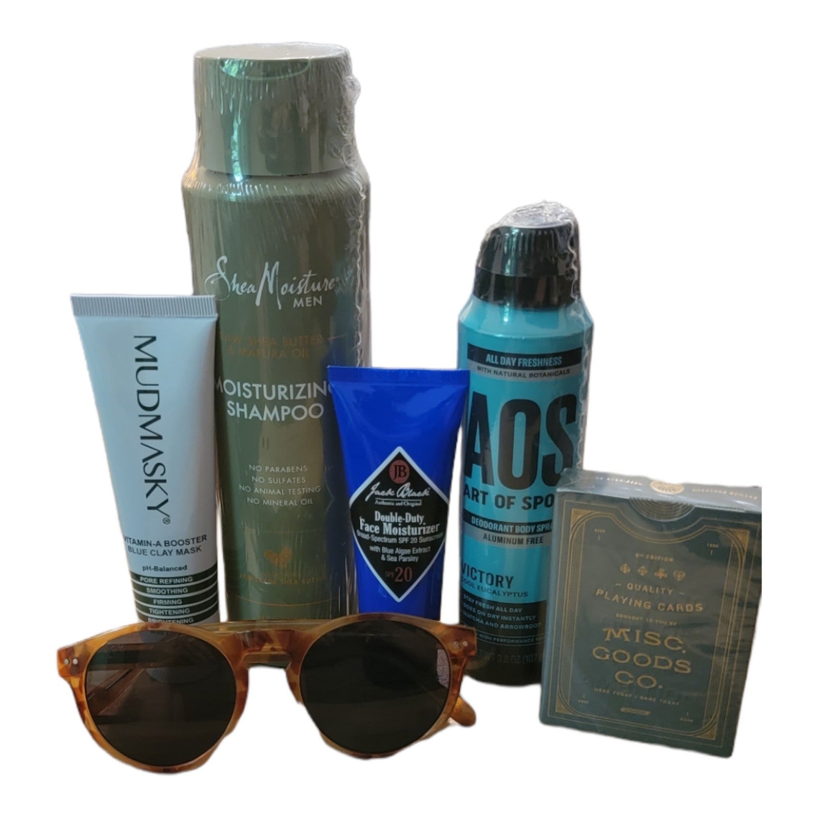 Men's Personal Care & Sunglasses Bundle ft. Jack Black, Shea Moisture, & More