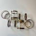 Vintage Kraftware glasses Navy & Gold (Set Of 6)