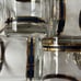 Vintage Kraftware glasses Navy & Gold (Set Of 6)
