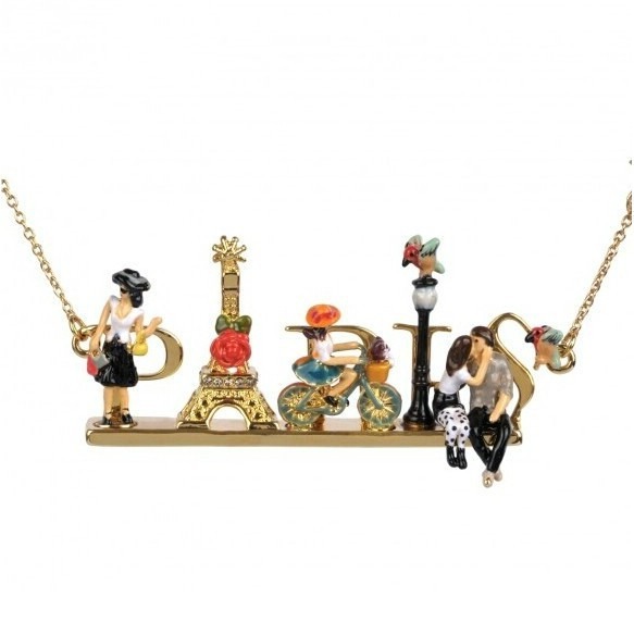 Les Nereides Love Paris People Necklace